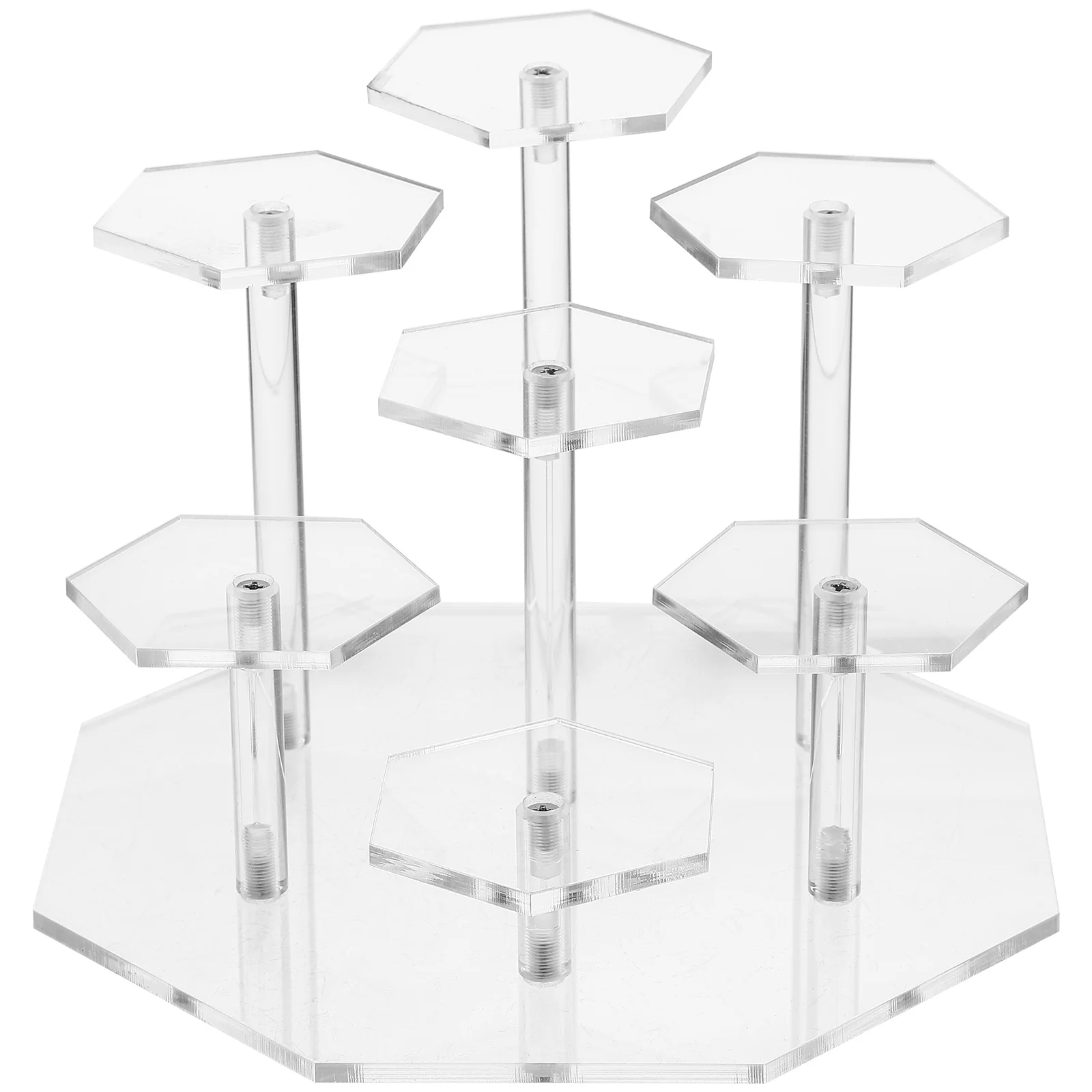 

Cake Pop Stand Multi-Layer Hand-Held Display Rack Collections Figures Showcase Dessert Toy Acrylic Riser Model