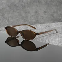 1 Pair of Y2K Style Classic Oval Frame Men's and Women's Fashionable Glasses Are Perfect for Casual Wear Photography - Image 5