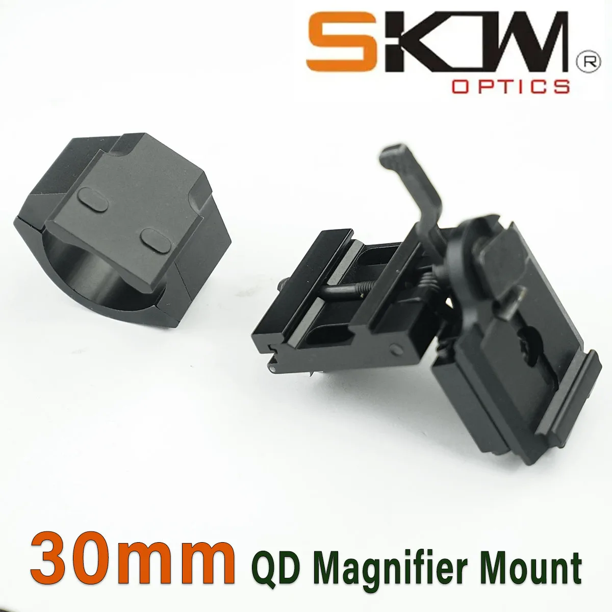 SKWoptics-Magnifying Monocular Flipping Mount, Holographic Red Dot Dot, 30mm,