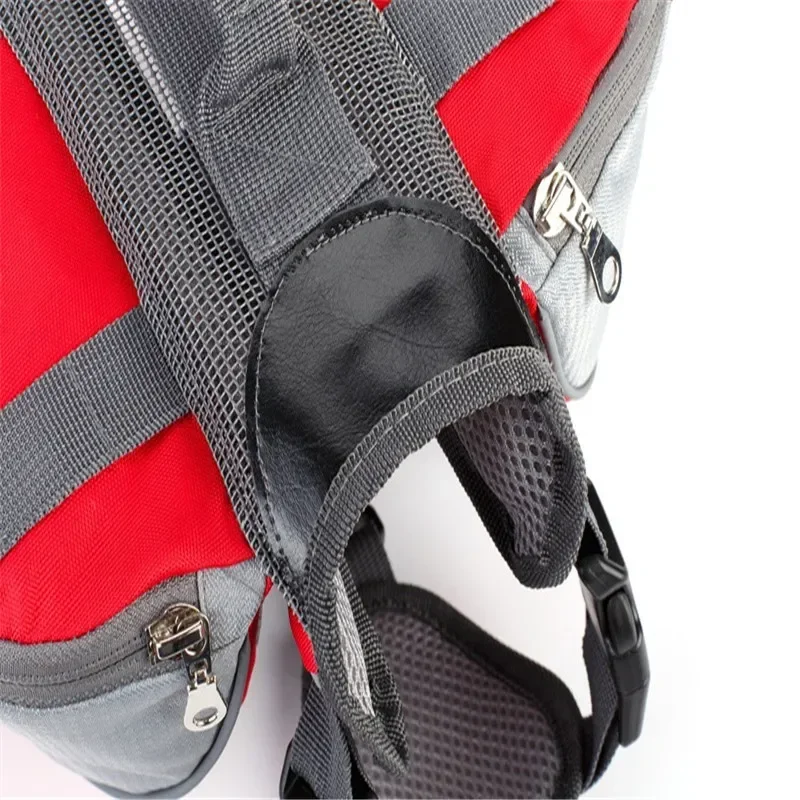 Pet Outdoor Backpack Large Dog Reflective Adjustable Saddle Bag Harness Carrier for Travel Hiking Camping