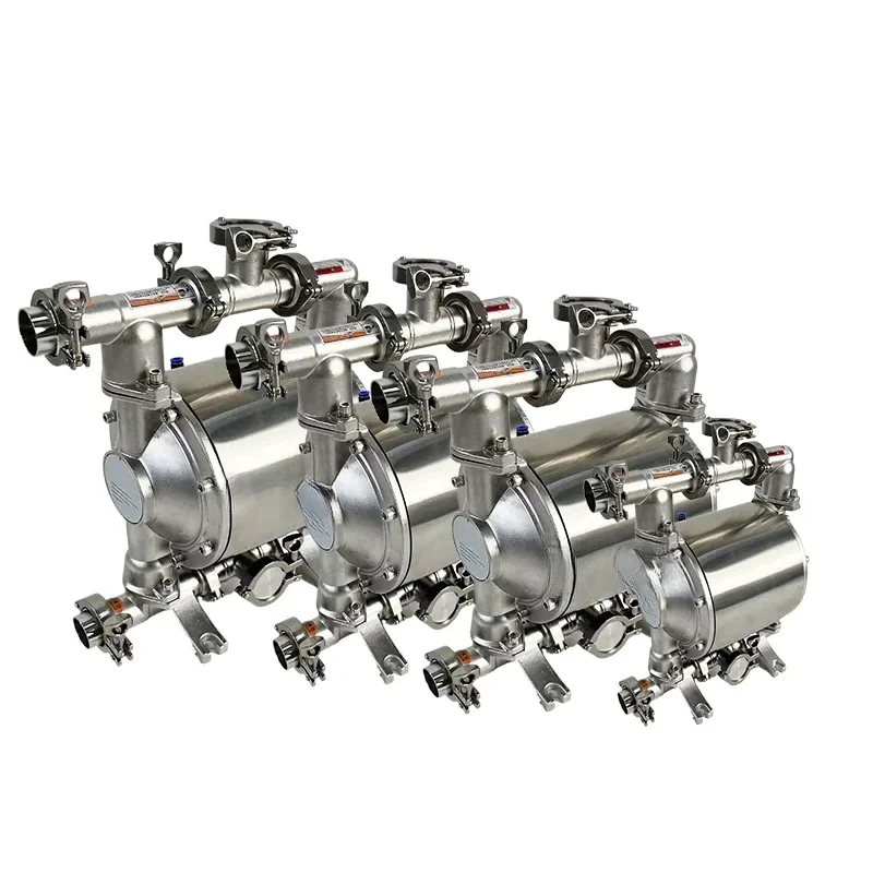 

Food Grade Stainless Steel 304 316l Pneumatic Air Diaphragm Pump Sanitary Liquid Transfer Pump For Paste