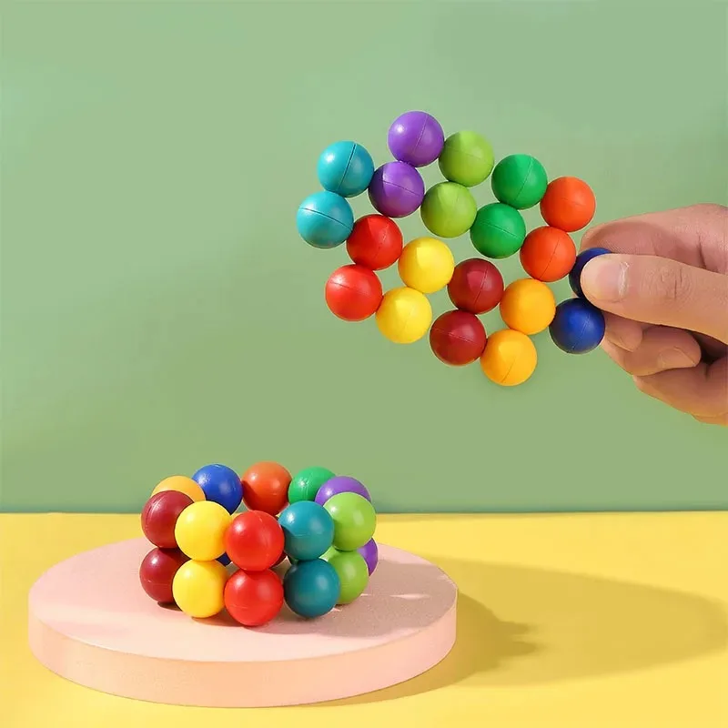 Puzzle Decompression Universal Bead Color 3D Decompression Ball 3D   Cube Ball Novel And Unique Decompression Release Toy 2