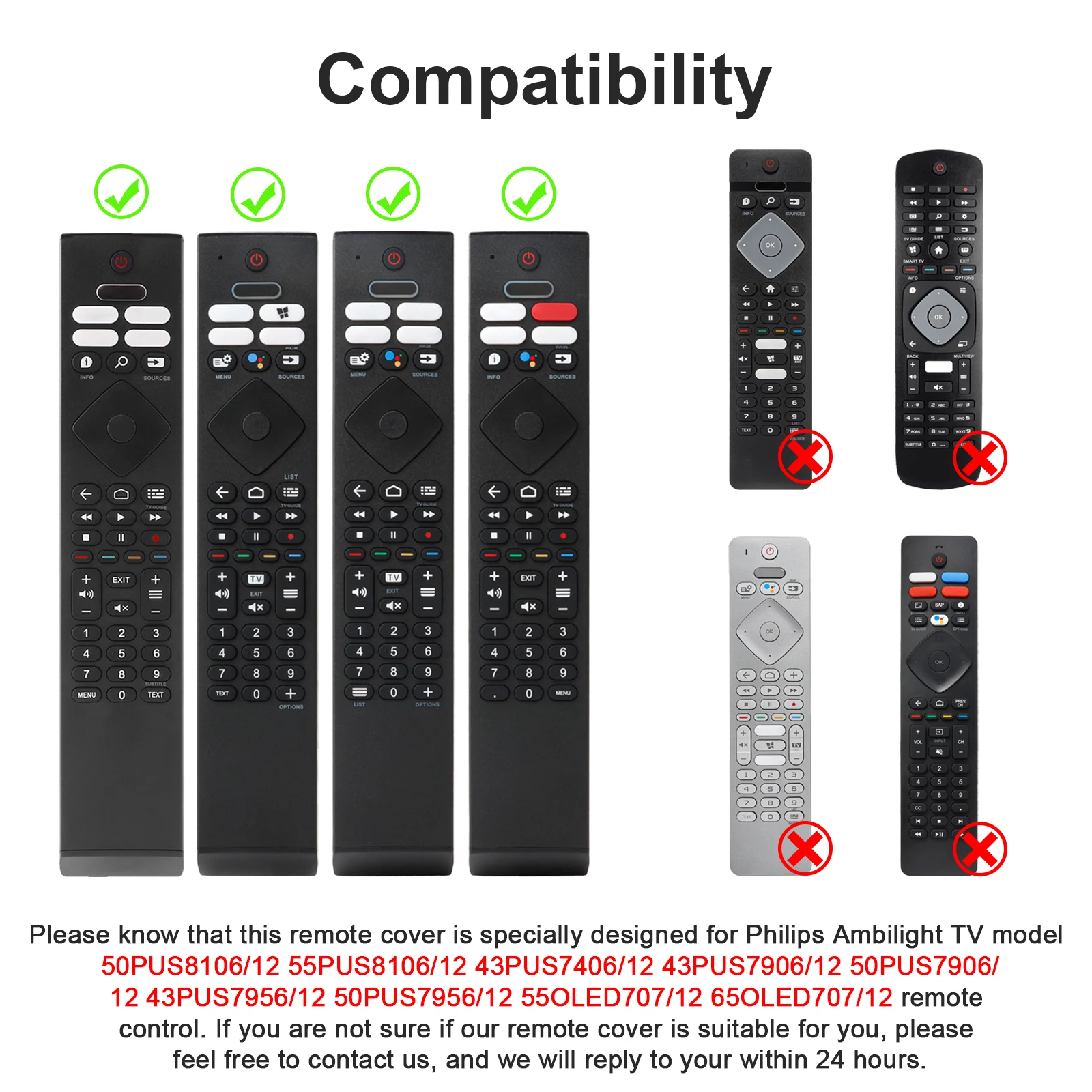 Silicone Anti-Slip Protective Remote Control Case