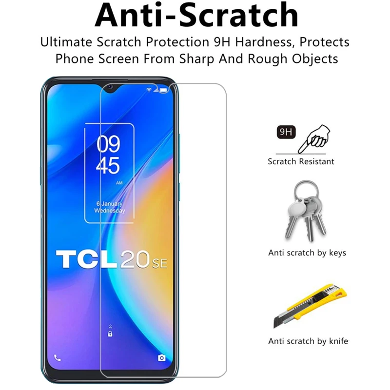 Premium Tempered Glass Screen Protector for TCL 20 SE - 9H Hardness