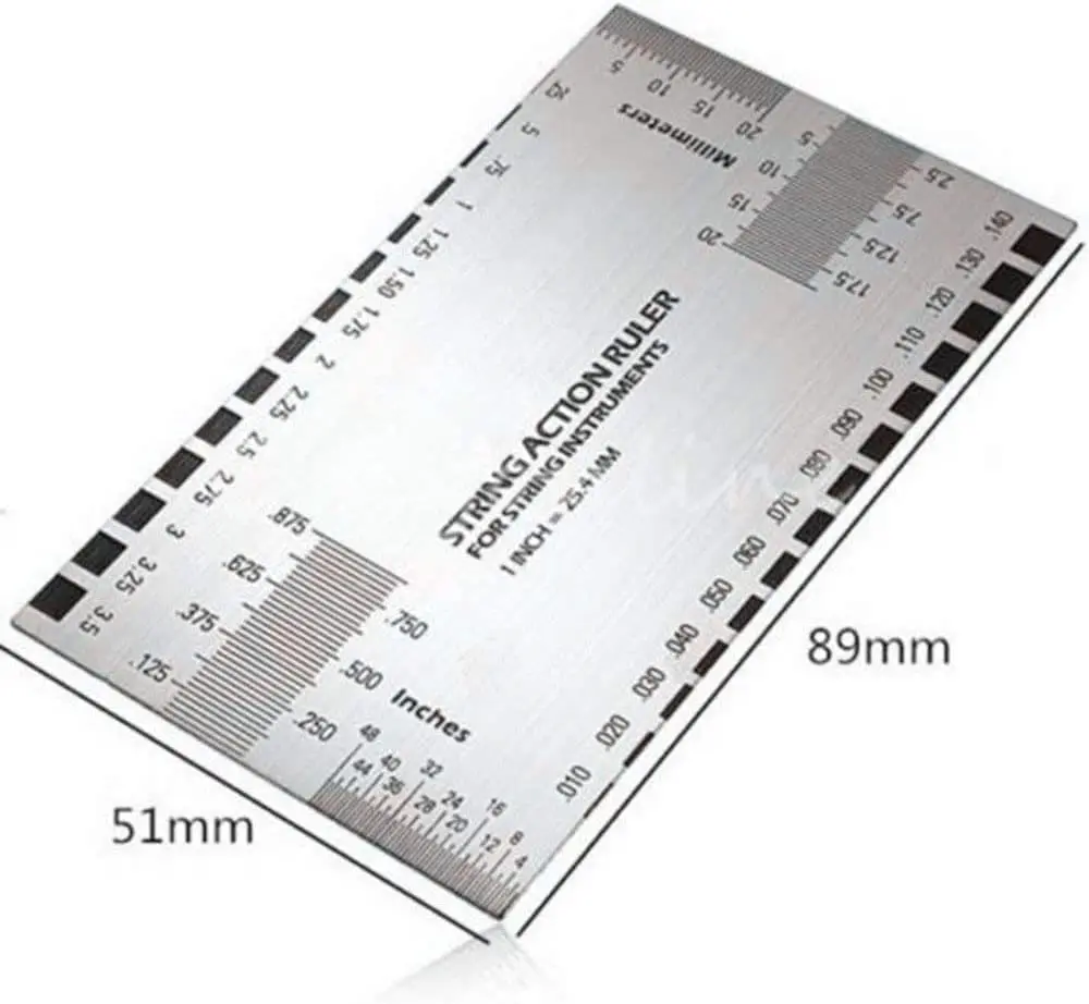 Description Picture 5 of itemString Action Ruler Gauge Guitar Repairing Tool for Luthier Fit for Guitar Ukulele Bass Banjo Mandolin