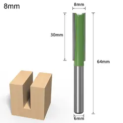 Precision Wood Carving Router Bit with Trimmer Head (8mm)