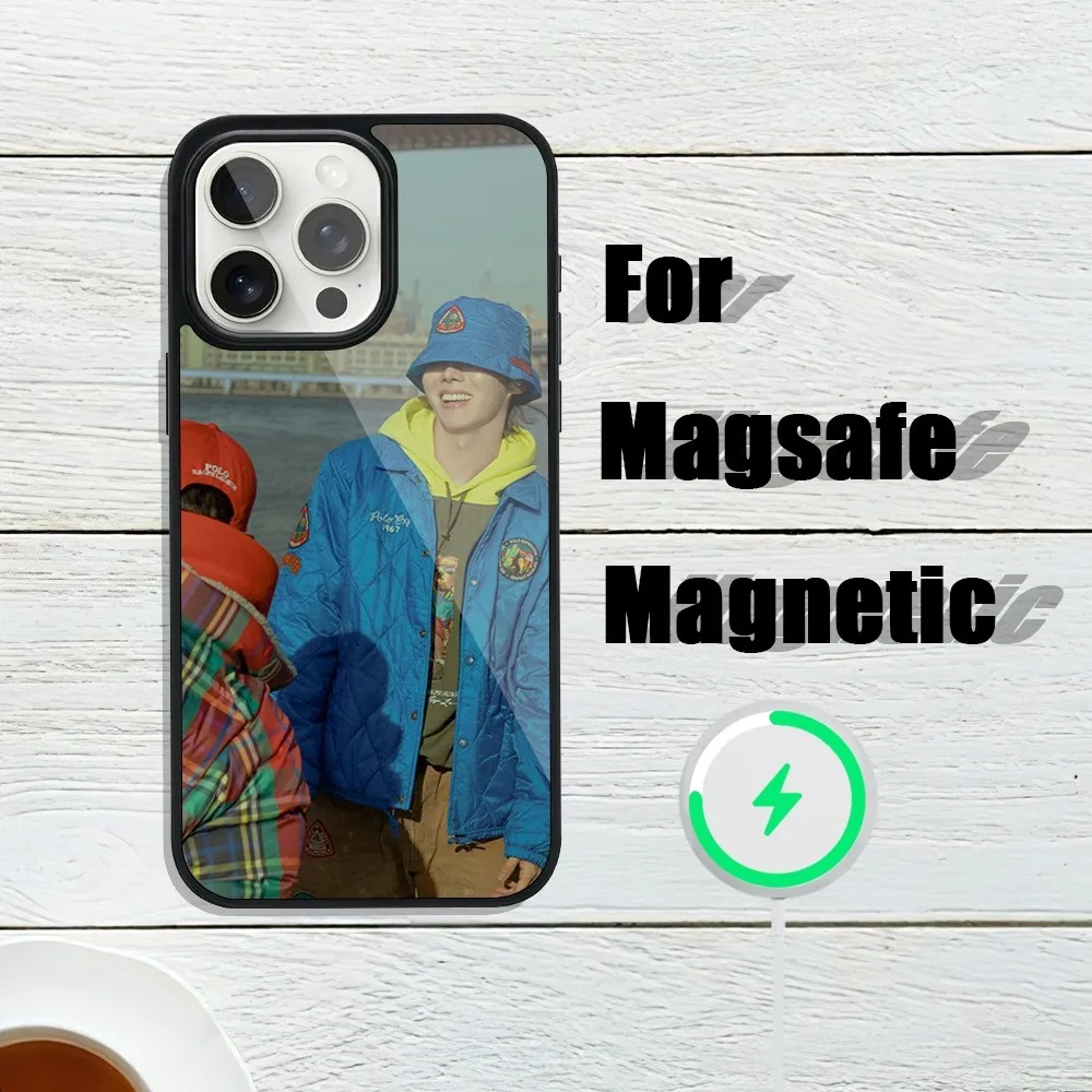 Singer j-hope Hope on the Street Phone Case For iphone 13 Plus 12 14 Mini 11 Max 15 Pro Magsafe Magnetic Wireless Charging Shell 4