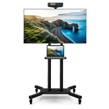 GOFLAME Mobile TV Stand Height Adjustable TV Cart  for 32-70 Inch LCD