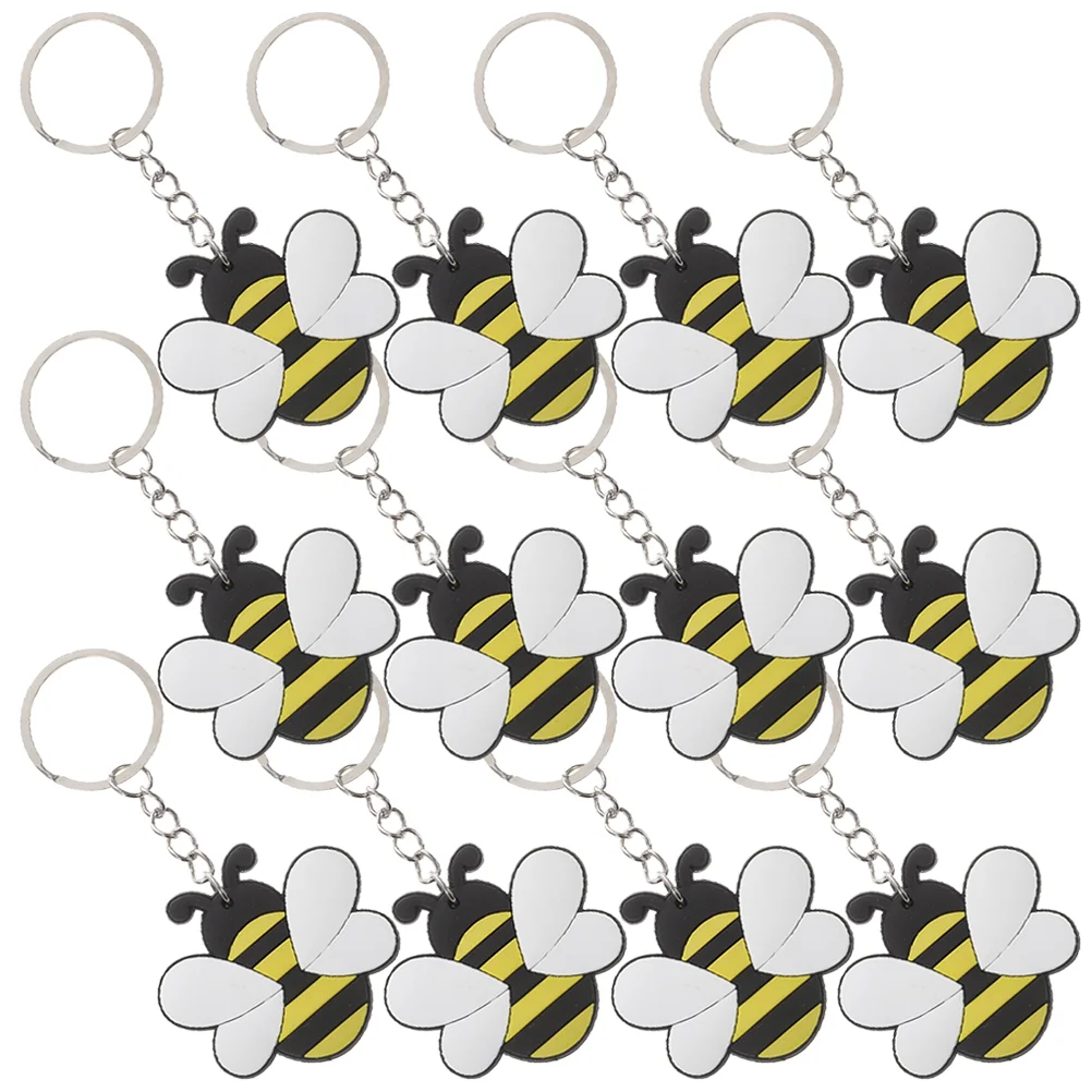

Bee Keychain Cute Keyring Packs Party Favor Bumble Bee Cartoon Bee Keyring Bee Theme Birthday Party Favors Gifts Decorations