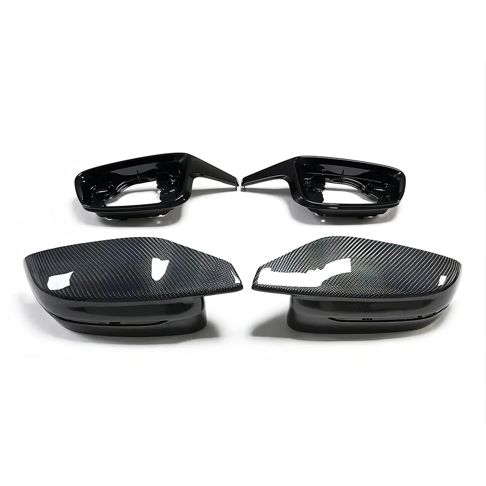 

Replacement Rearview Side Mirror Covers Cap For BMW G20 G28 G22 G23 G26 G42 2 3 4 Series i4 G80 Dry Carbon Fiber Shell 4 Pcs