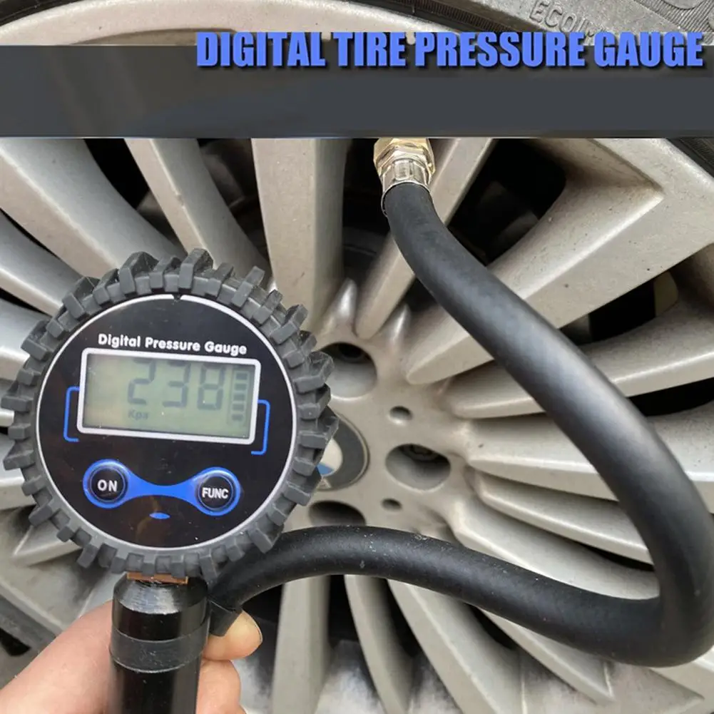Car Digital Tire Inflator With Pressure Gauge 200 Psi Air Chuck High-Precision Tire Inflation Meter Dropshipping