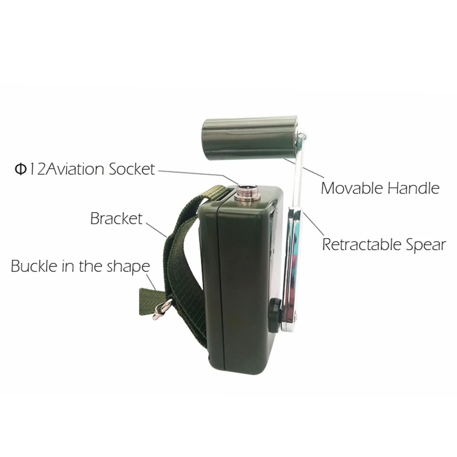 30W 핸드 크랭크 발전기 휴대용 수동 핸드 크랭크 발전기 방수 야외 비상 충전기 휴대폰 컴퓨터용