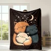 Cats Playing With Mobile Phones, Flannel Blankets, Many Cats, Office Nap Blankets, Fluffy Sofa Blankets, All Season Air Conditio 6
