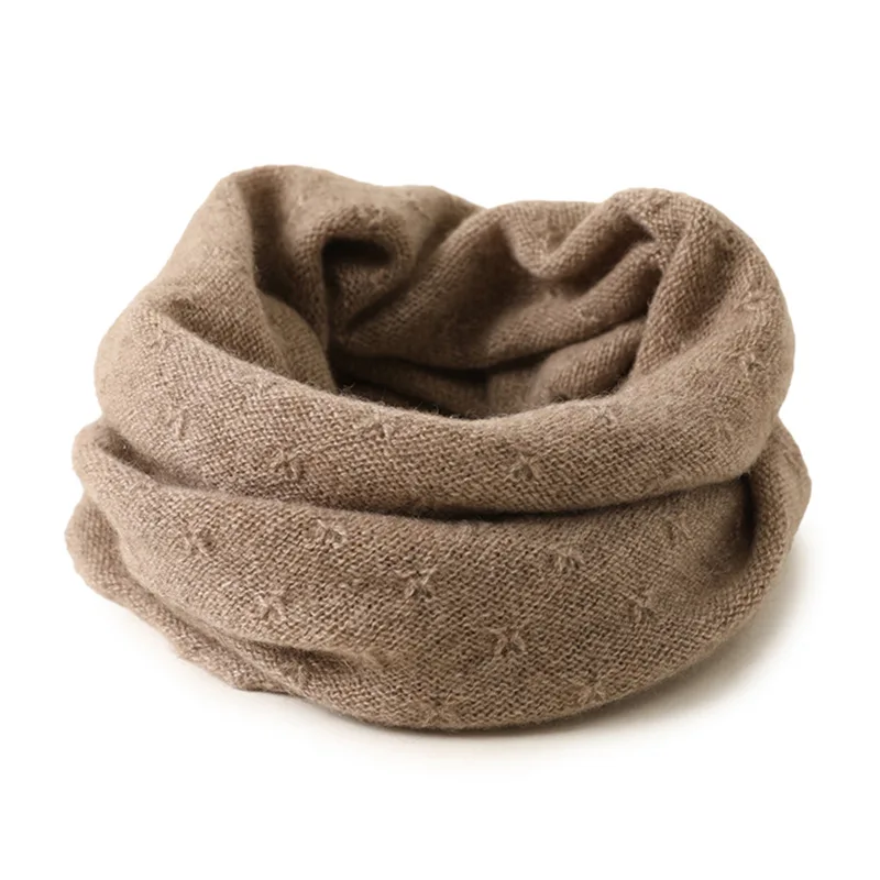 Autumn and Winter ladies new cashmere knitted thin scarf chicken claw pattern bandana warm scarf parent-child small scarf