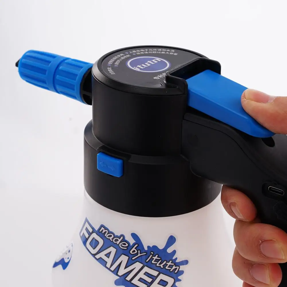 Electric Car Wash Foam Water Gun with USB Fast Charging