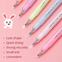 Glue Pen Solid Glue Stick Pen-shaped Handmade Glue Pen Dot Candy Color Quick-drying High Viscosity Students Scrapbook Stationery 2