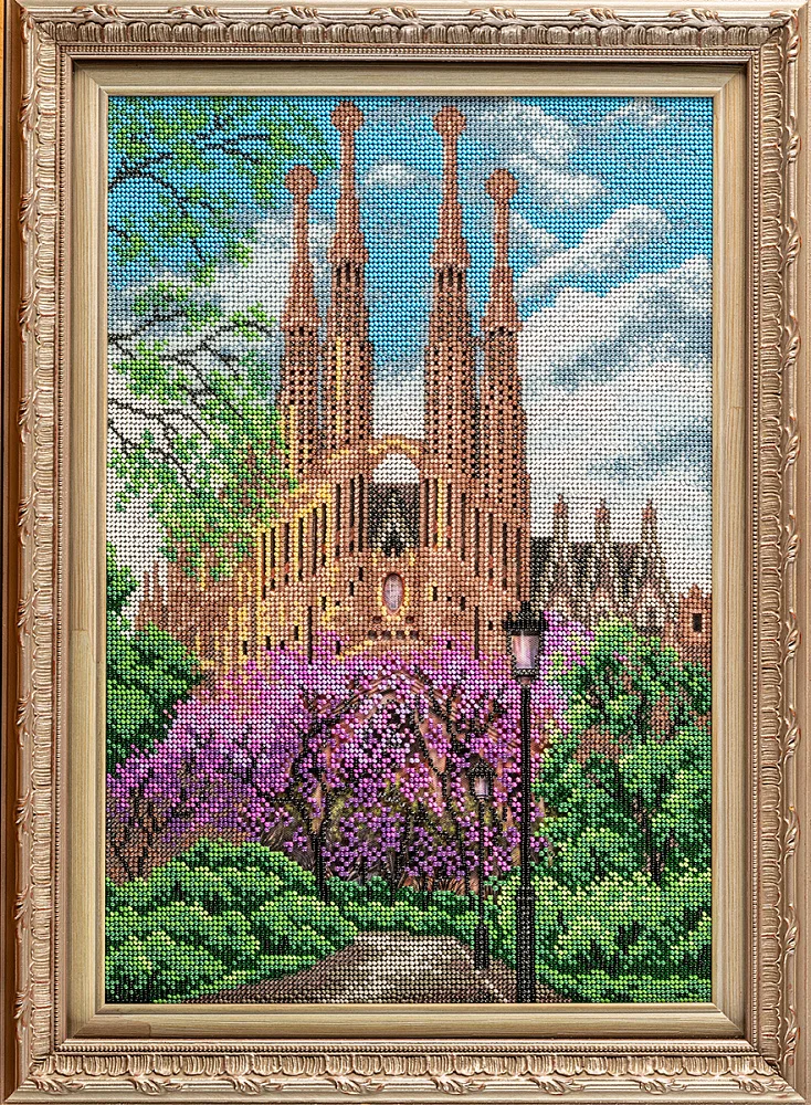 Набор для вышивания бисером КРОШЕ арт. В-280 Храм Св. Семейства. Барселона 26x38 см |