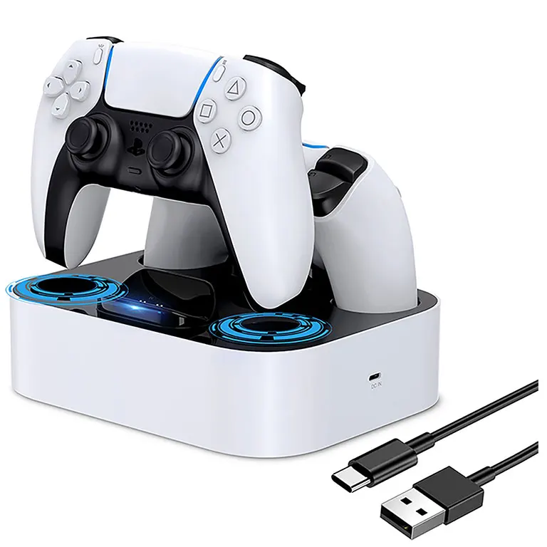 Per Playstation 5 Gamepad Caricabatterie Wireless Usb Type-C Doppio Dock Di Ricarica Per Sony Ps5 Maniglia Dock Controller Dock Di Ricarica