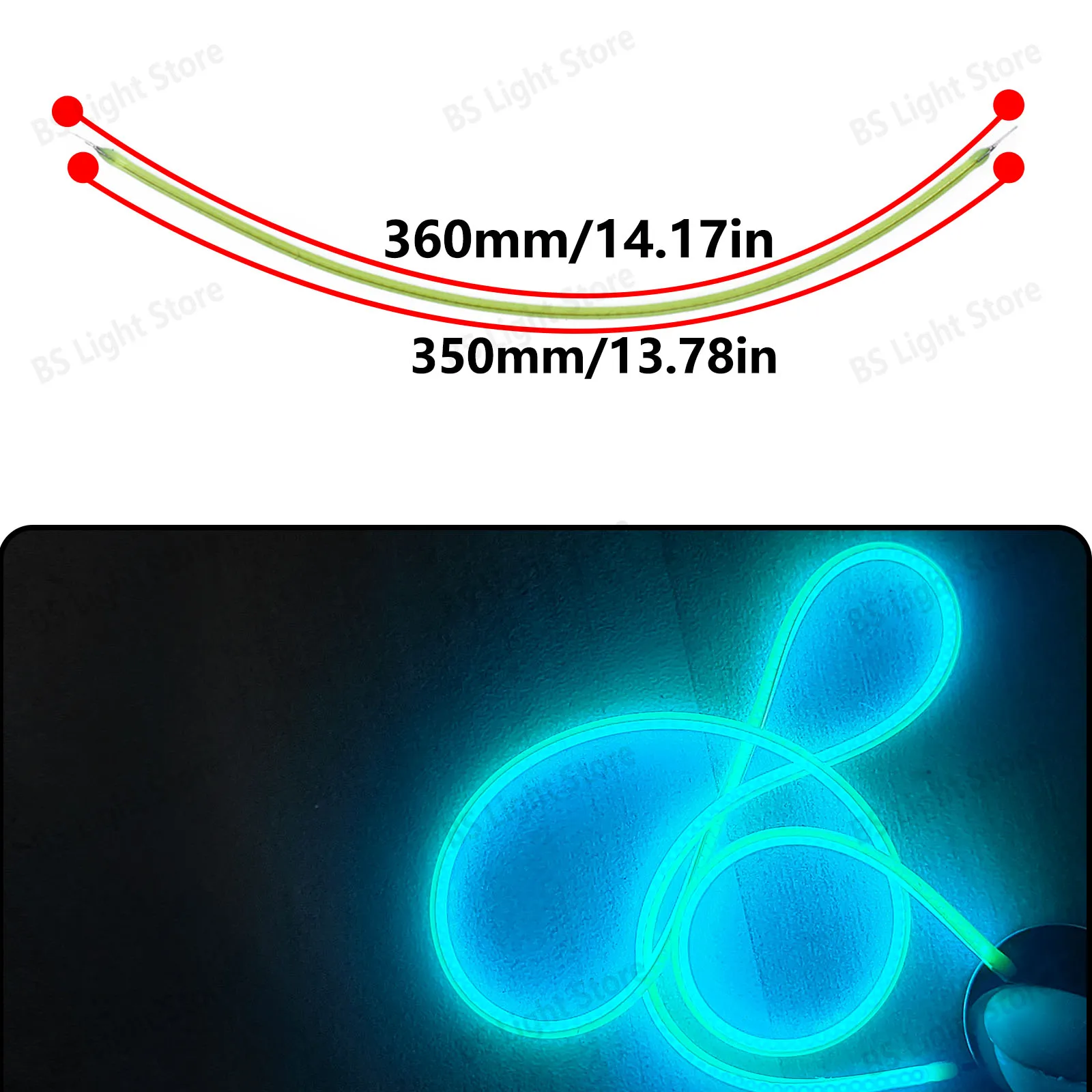 Ice Blue Flexible Filament Retro Edison Bulb Light Source