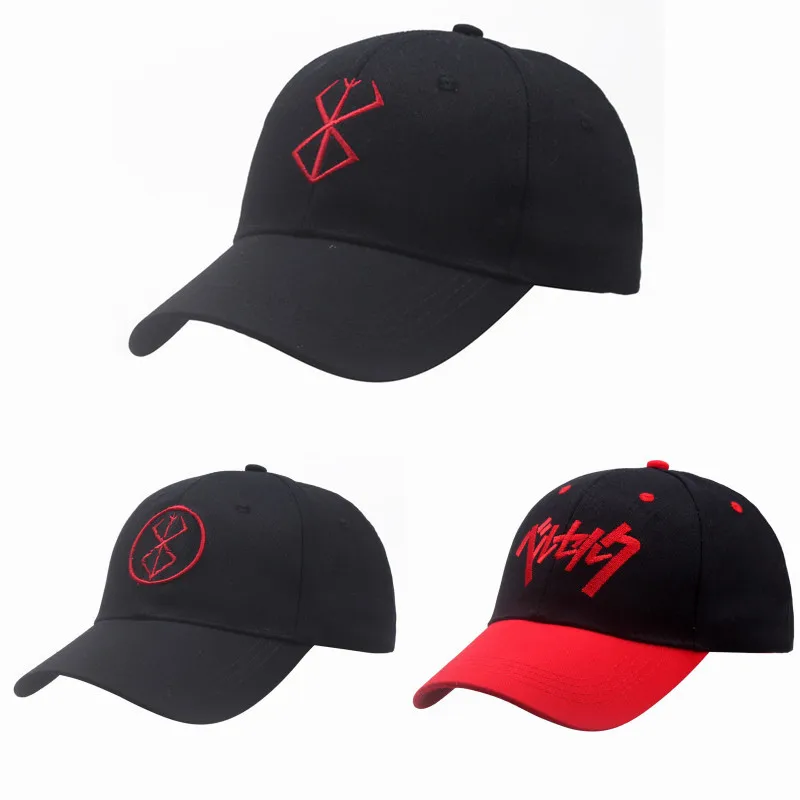 Anime Berserk Demon Baseball Cap Egg Of King Adjustable Baseball Hat Unisex Outdoor Sunshade Hat Duck Tongue baseball caps cosplay hat baseball hat