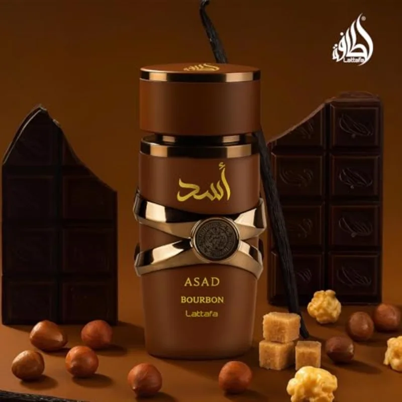 Lattafa Asad Bourbon for Unisex Eau de Parfum Spray, 3.4 Ounce view 5