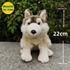 Coyote Plush Toy Lobos High Fidelity Grey Wolf Plushie Wolf Peluche Lifelike Stuffed Animals Simulation Doll Kawai Toy Gifts 2
