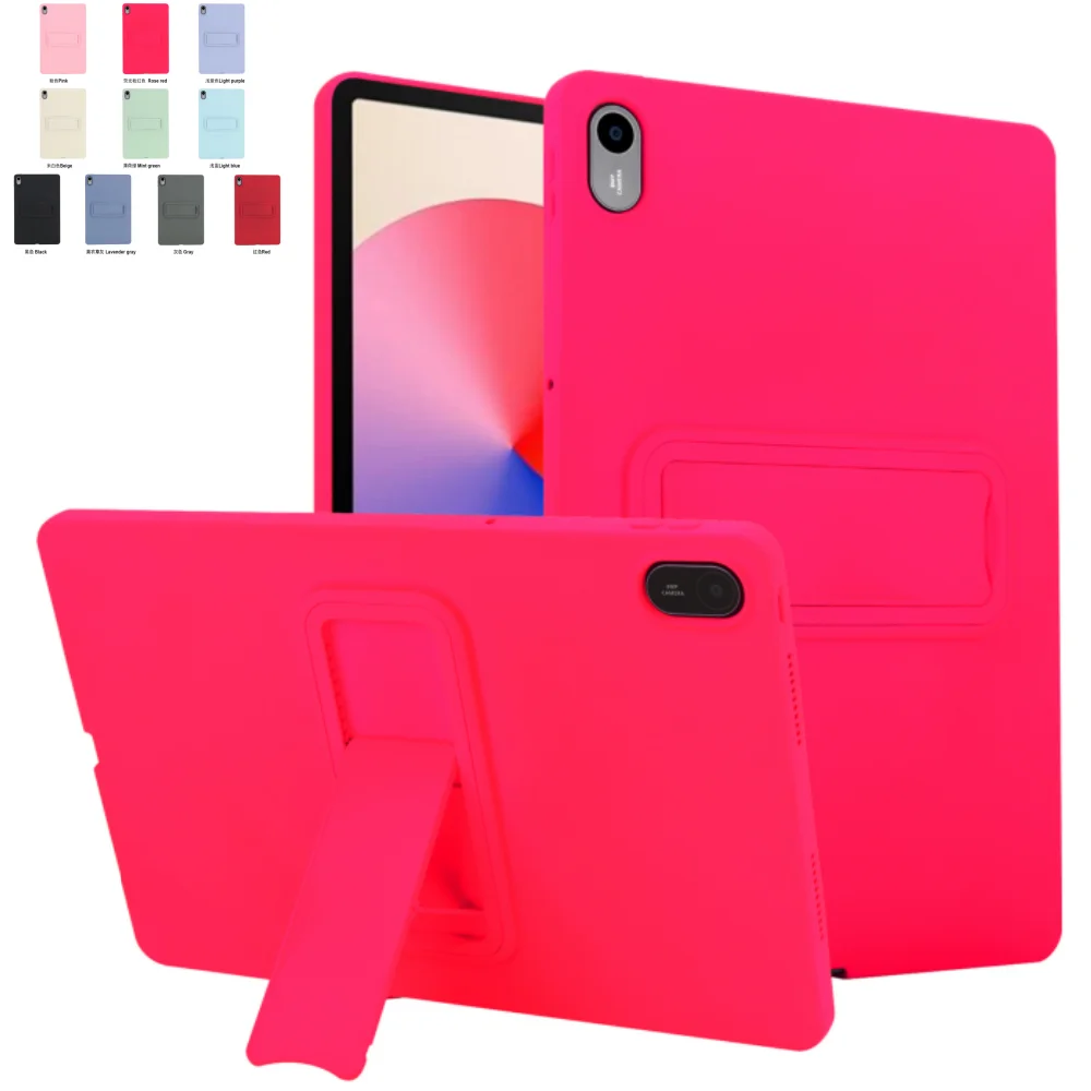 Anti-Fingerprint TPU Tablet Case with Adjustable Gear Bracket