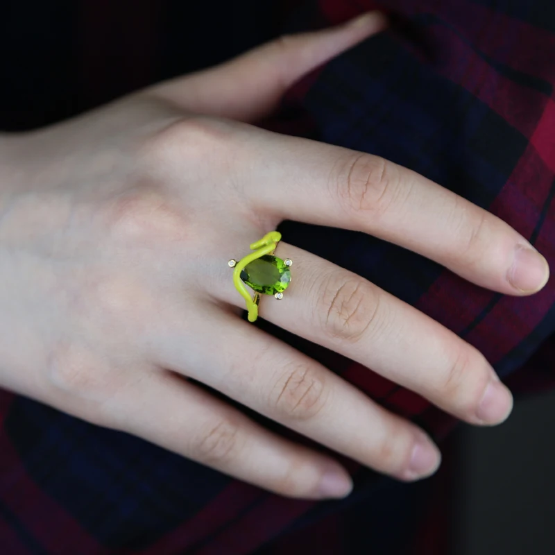 Geometric CZ Enamel Rings Paved 3 Color Different Shape Bling 5A Zirconia Gold Color Fashion Jewelry Anillos Mujer Party Wedding