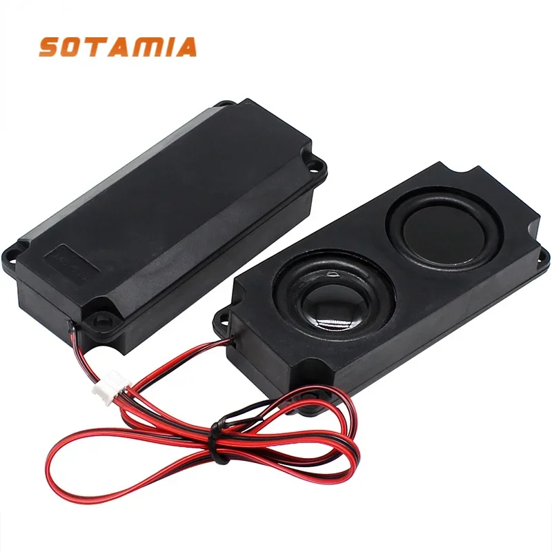 SOTAMIA 2Pcs 10045 Multimedia Bass Speakers 8 Ohm 5W Passive Sound Box Cavity Speaker Audio Loudspeaker LCD TV Speaker 100*45MM 2