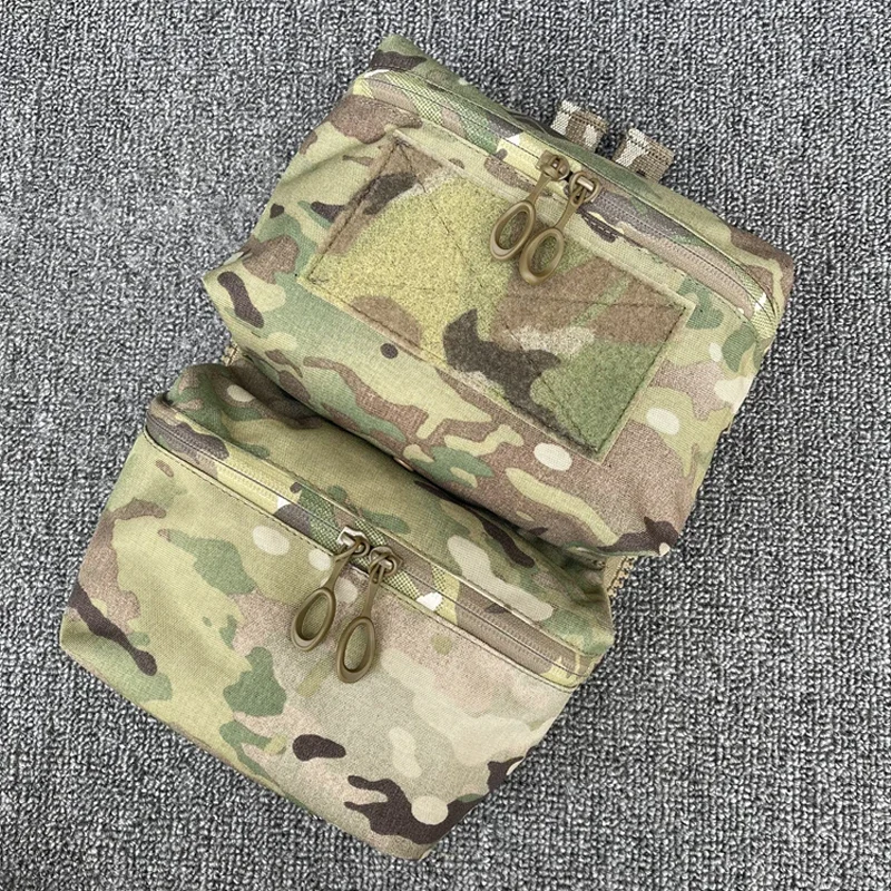 

Tactical FCPC V5 Pouch Multicam 500D Airsoft Vest Panel Zipper Pouch Hunting Assault Vest Plate Carrier Storage Backpack Gear