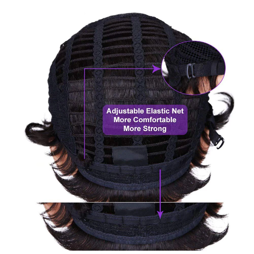 Synthetic Wig BeiSDWig Heat Resistant for Black Women Short Pixie Cut 4 Colors