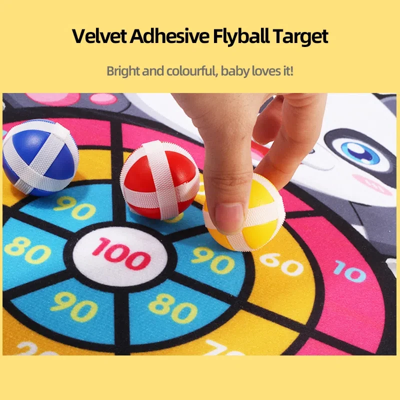 Children's Sticky Ball Animal Dartboard Indoor and Outdoor Sports Multiplayer Party Game Toy