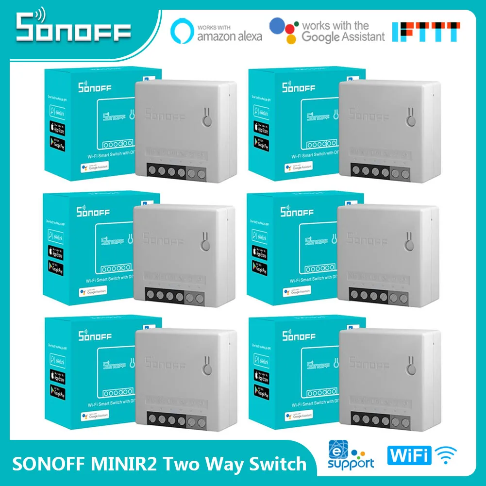 Sonoff Minir2 Interruttore Bidirezionale Mini Wifi Smart Home Swcith Interruttore Telecomando Wireless Funziona Con Ewelink Alexa Google Home