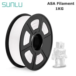 SUNLU ASA 3D Printer Filament 1KG 1.75mm UV/Water/Heat Resistant Good Toughness for Printing Outdoor Mechanical Parts Fast Ship