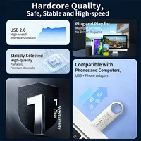 50pcs Custom Logo High Speed USB Flash Drive with Free Shipping USB 3.0/2.0 Interface 128GB/64GB/32GB Metal Flash Drive USB Stor 5