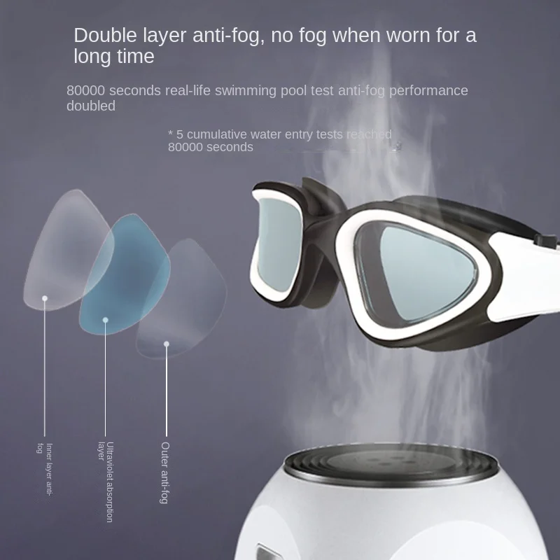 Professional Swimming Goggles Adult Anti-fog UV Protection Lens Men Women Waterproof Adjustable Silicone Swim Glasses Pool