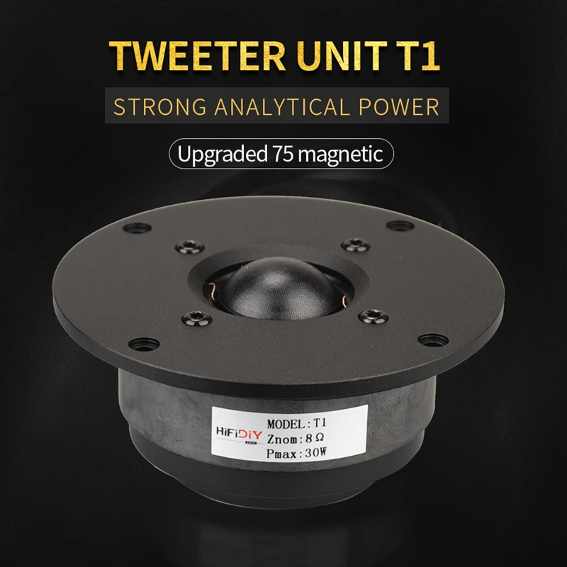 Hifidiy T175 Tweeter Speaker Unit Hi-fi Tweeter 330 Membrana de Seda 8ohm 30w Alto-falante Agudos 94 100 104 110 116 120 - Image 5