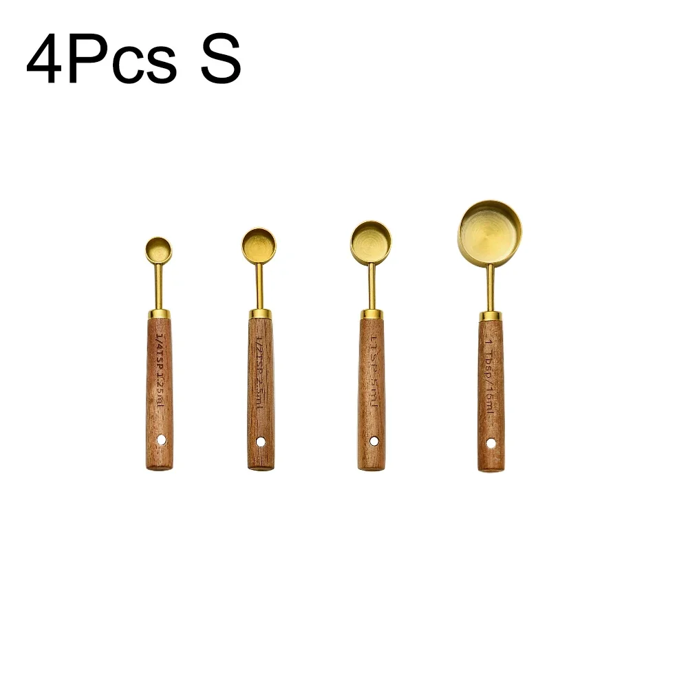 4Pcs Gold S