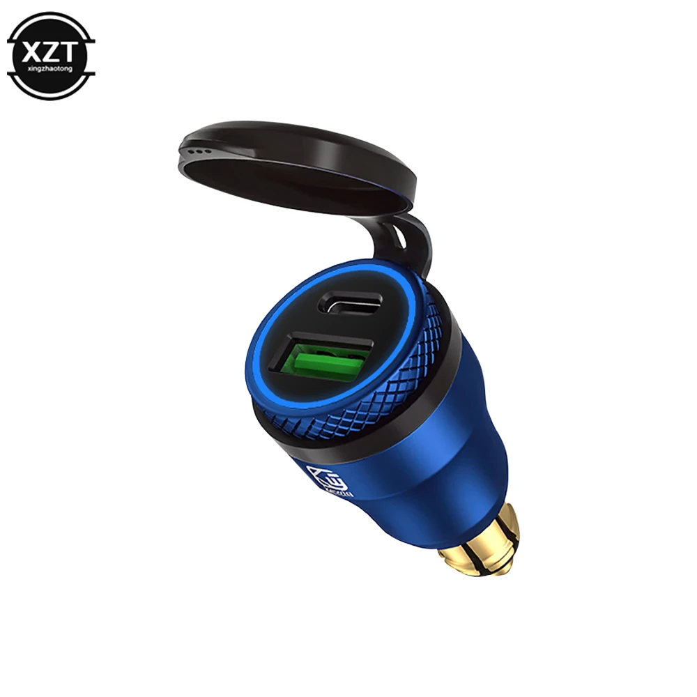 Aluminium-USB-Ladegerät 30 W PD Typ C QC 3.0 Schnellladegerät-Adapter wasserdicht für Hella DIN-Buchse/BMW Ducati Triumph Motorräder – Detail 10