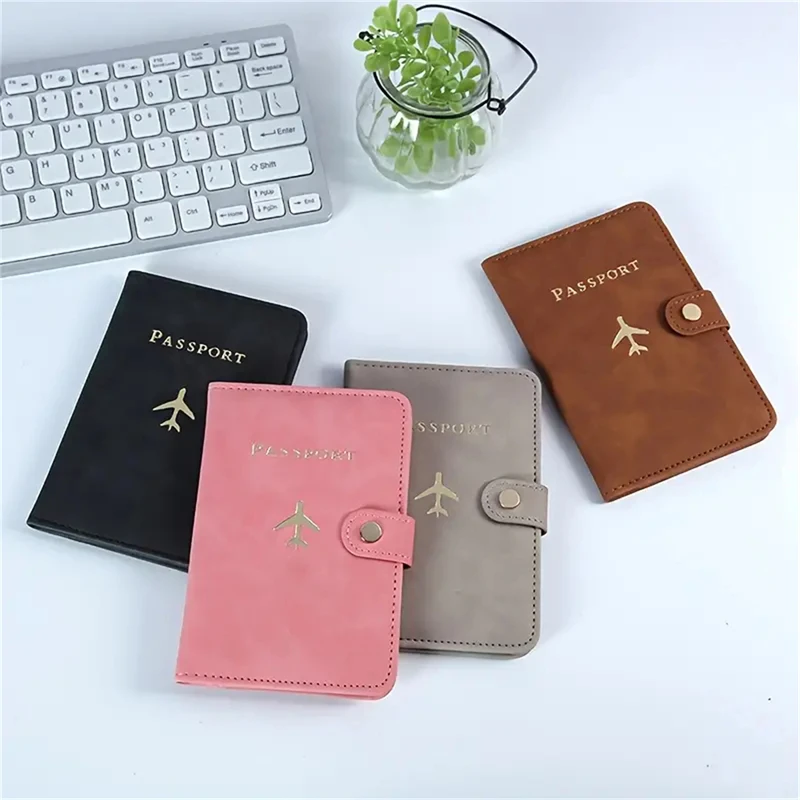 Passport Cover Women Men Passport Credit Card Holder Case PU Leather Business Card Wallet Travel Purse