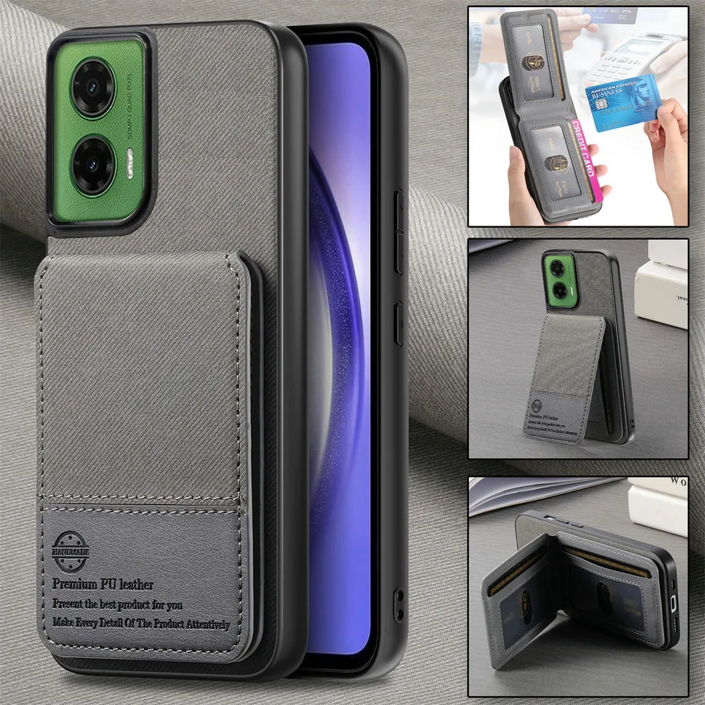 RFID Block Leather Card Case Back Cover