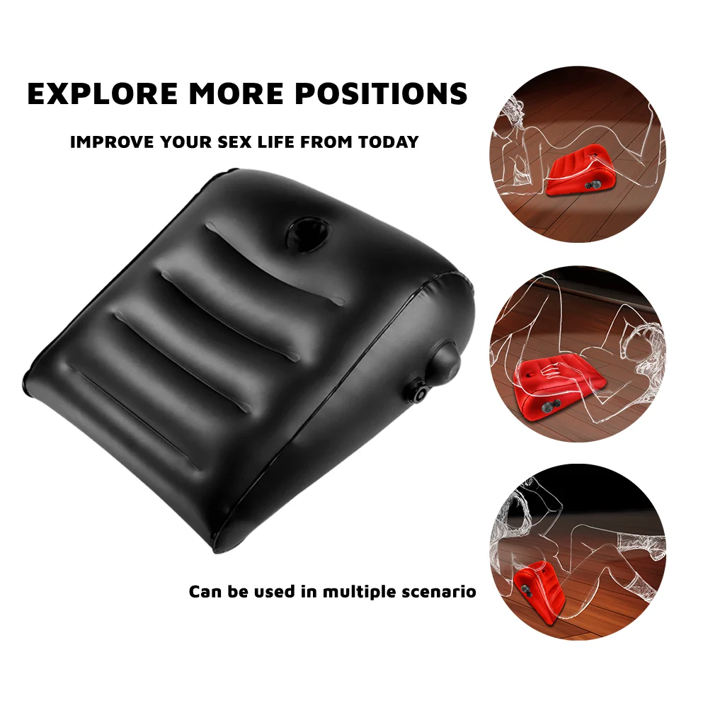 Pillow Position Cushion Triangle Inflatable Ramp Furniture Sex Toys Adult Toys Deeper Positioning Support Pillow for Couple