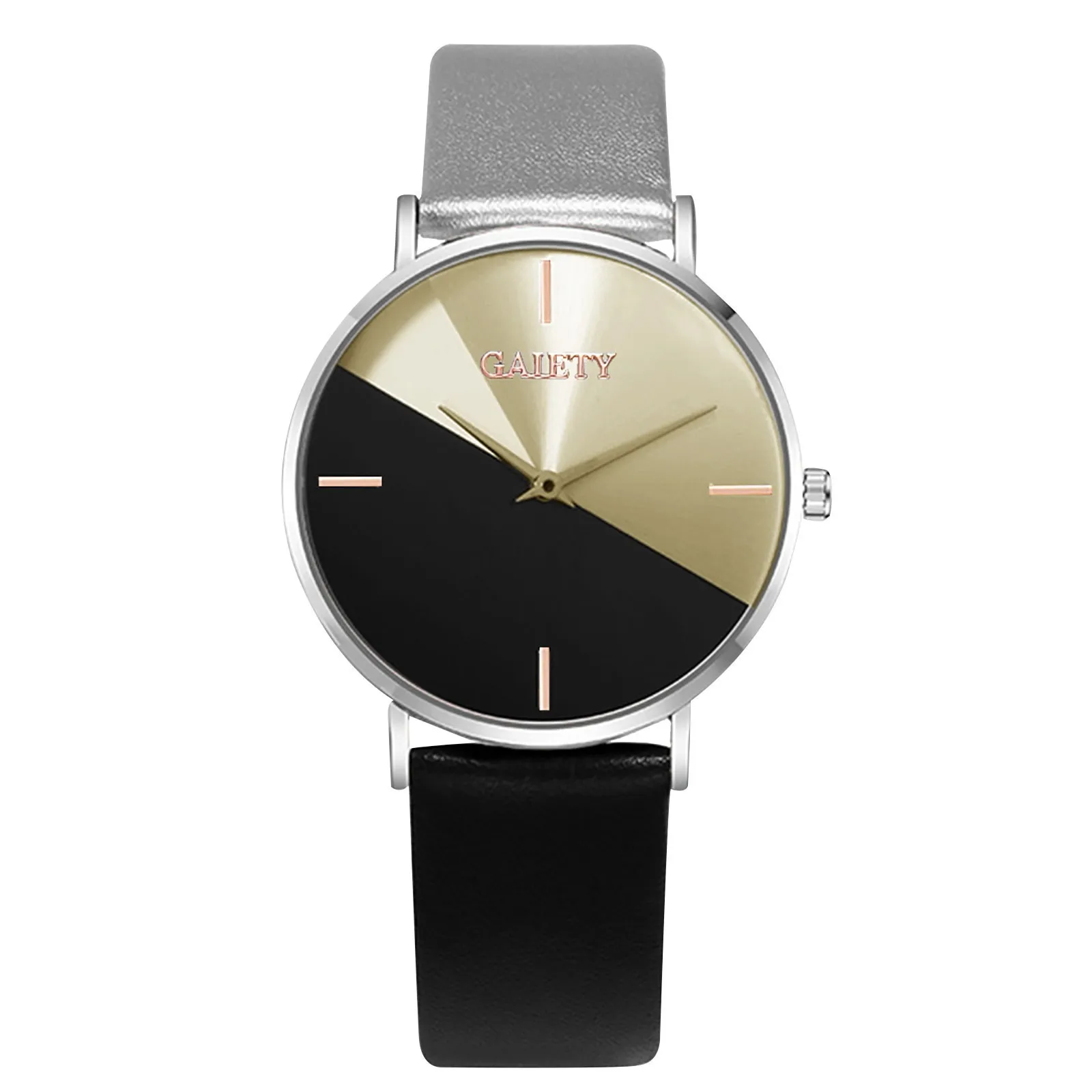 Clothing Accessories Light Luxury Geometric Stitching Style Ladies Watch Fashionable Simple Style Quartz Wristwatch Reloj Mujer 2