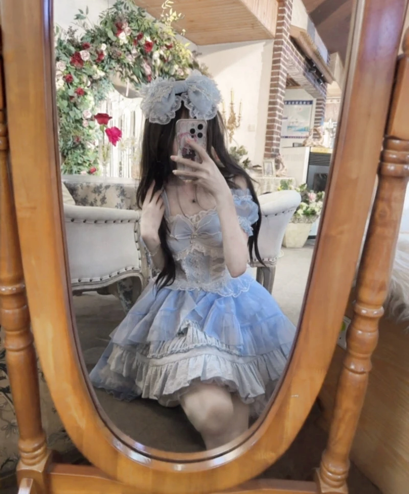 Sugar Girl New Product Design Lolita Dress JSK Strap Dress Summer Sweety Girl Skirt