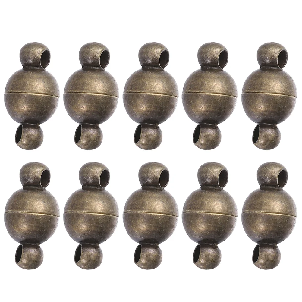 

10Pcs Jewelry Magnetic Clasps 10Mm Round Magnet Converter Bracelet Necklace Making Diy Craft Supplies