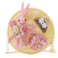 Girl Messenger Backpack Kids Flower Bag Cute Rabbit Shoulder Packet Baby Coin Purse Candy Handbag Children's Day Gift 6