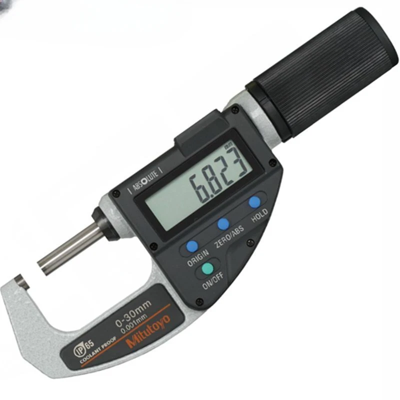 

Quickmike Digital Micrometer,Non-rotating spindle,spindle feed by 10mm/rev,293-666-20 0-30mm 293-667-20 25-55mm