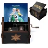 Wooden Music Box Frozen Beauty and Beast Hand Cranked Home Decoration Carved Musical Box Valentines Day Birthday Gif 3