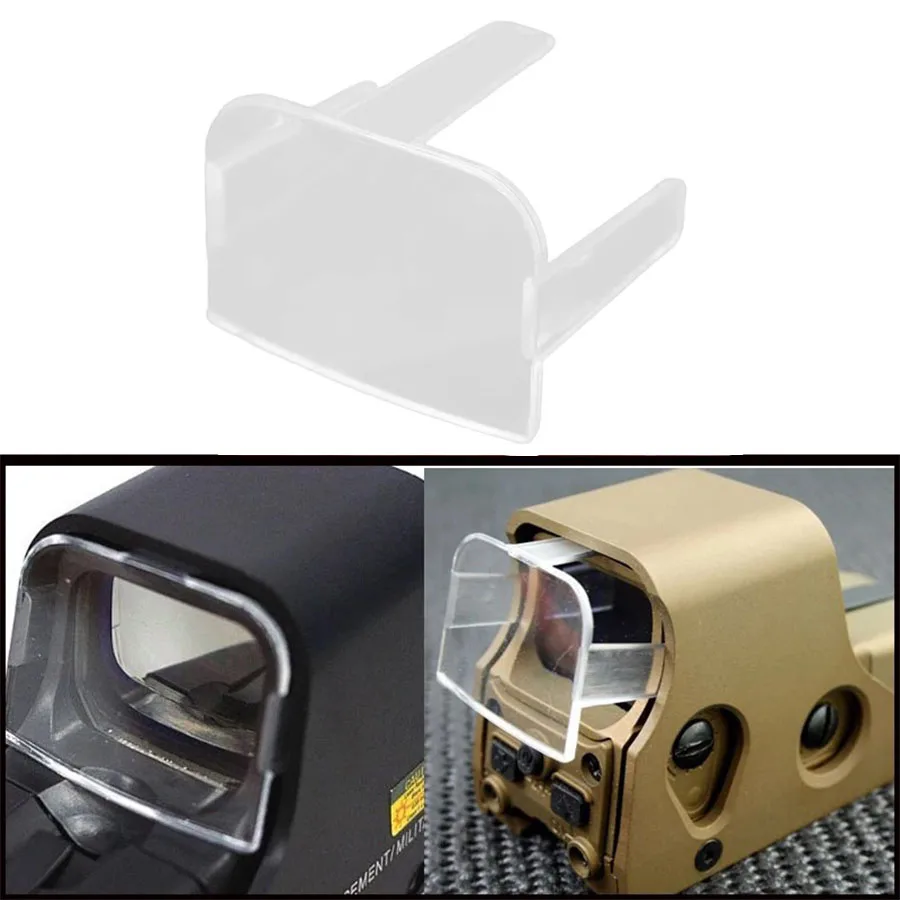 Red Dot Sight Rifle Lens Protector Tactical Clear Acrylic Lens Protector Cover Hunting Airosft EOTECH 551 552 553 556 557 Red Dot Aiming Holographic Sights