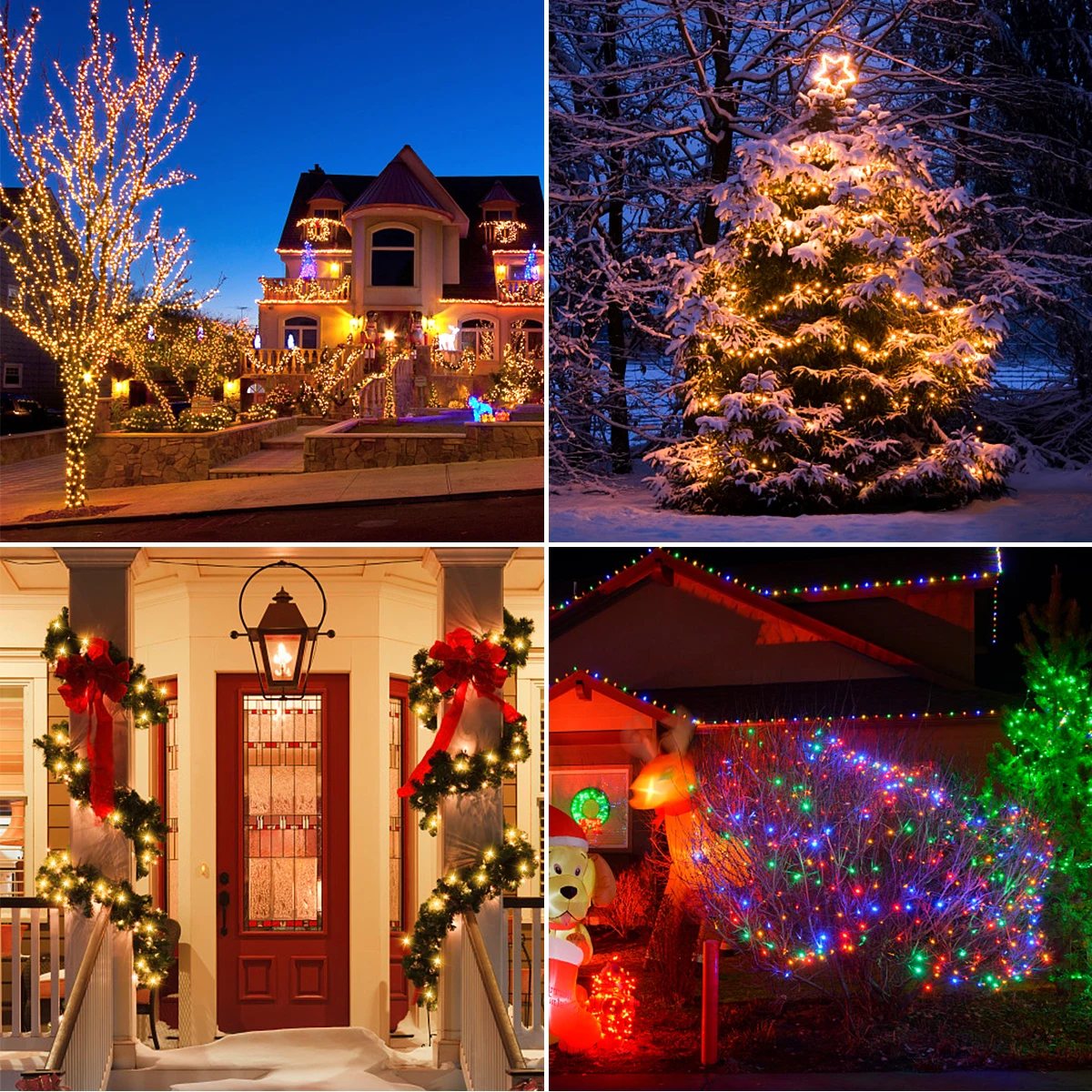 1000-10LEDS Christmas Lights LED String Garland Fairy Light Waterproof Outdoor Indoor For Lawn Tree Street Halloween Decoration led fairy lights